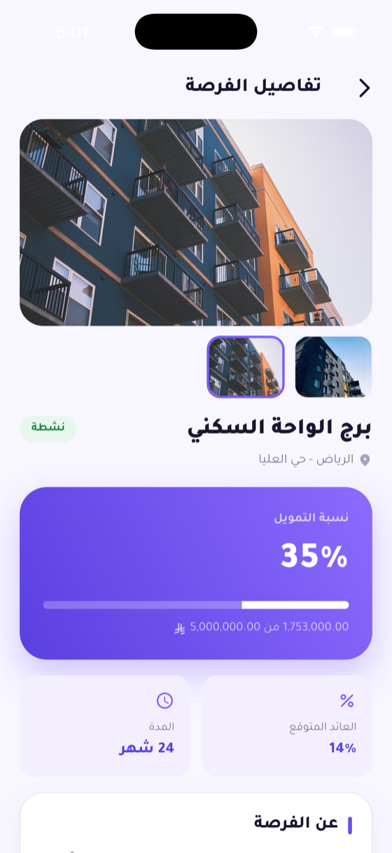 تفاصيل فرصة عقارية